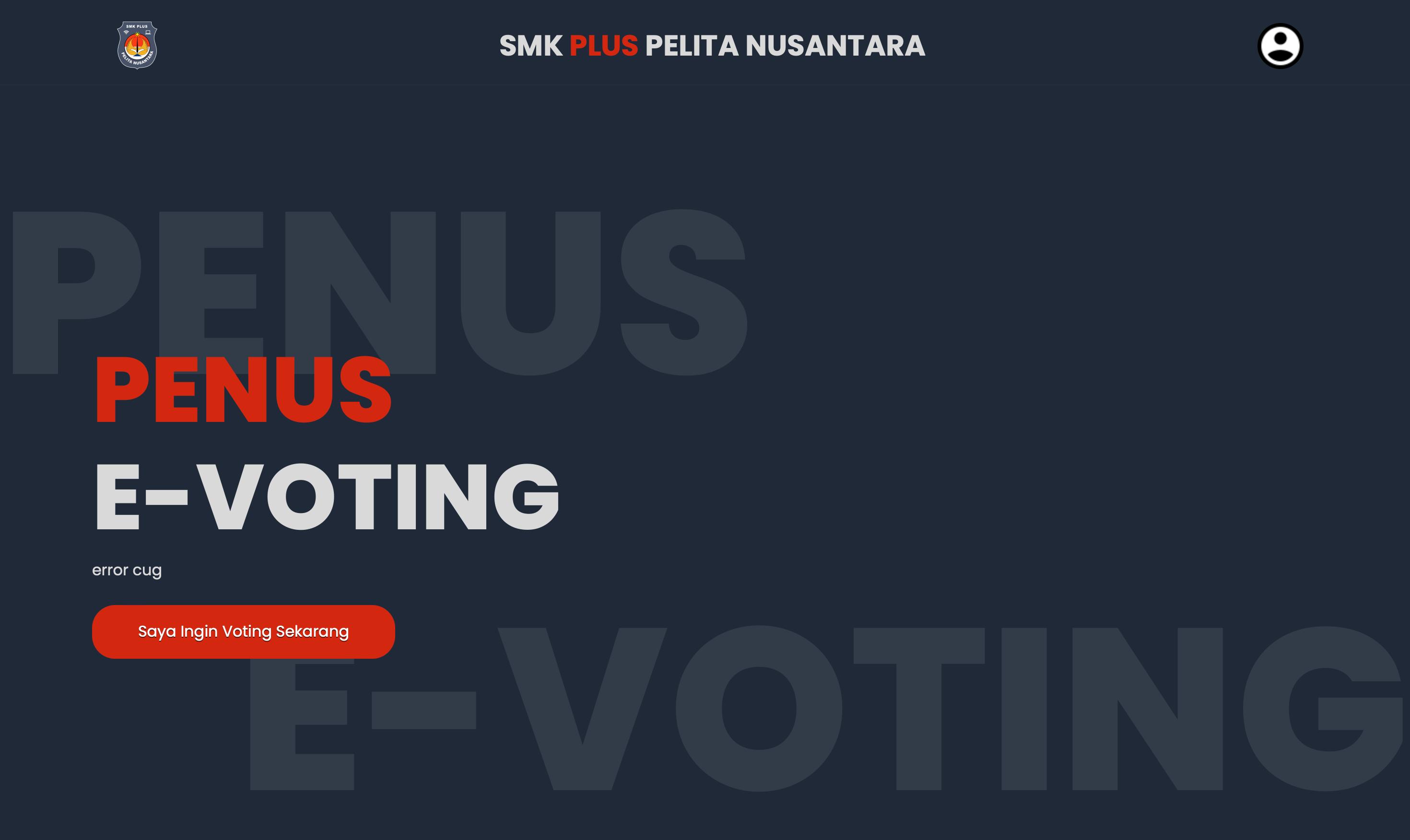 E-Voting PENUS project screenshot